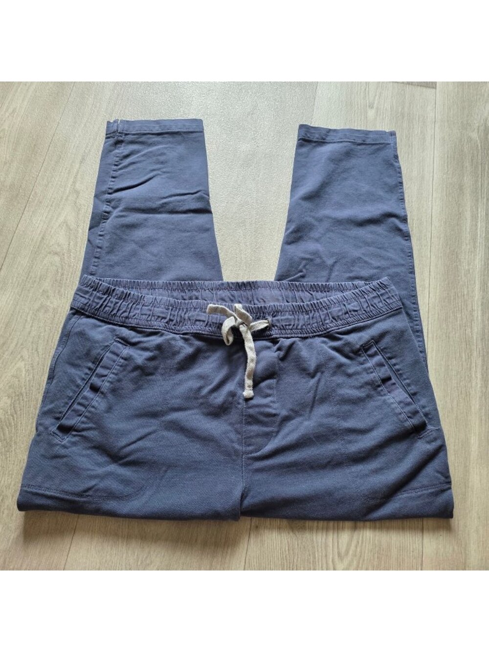 Eddie Bauer Womens Navy Jogger Pants Elastic Waist Size L